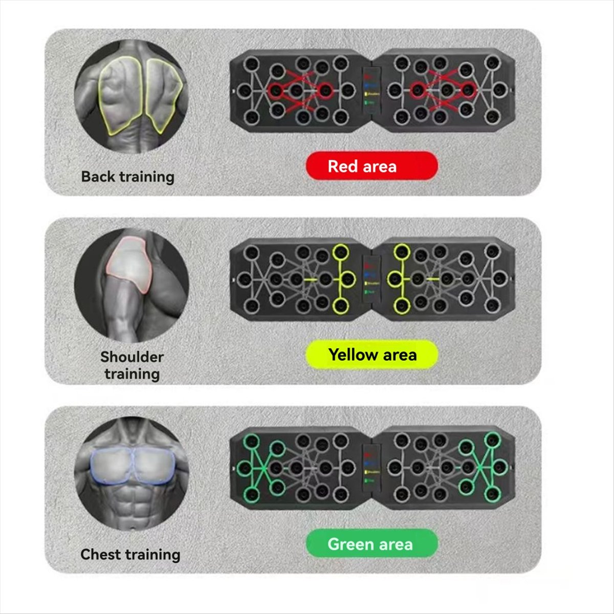Push Up Board - Neu eingetroffen: Tragbares Multifunktions-Liegestützboard-Set mit Griffen,