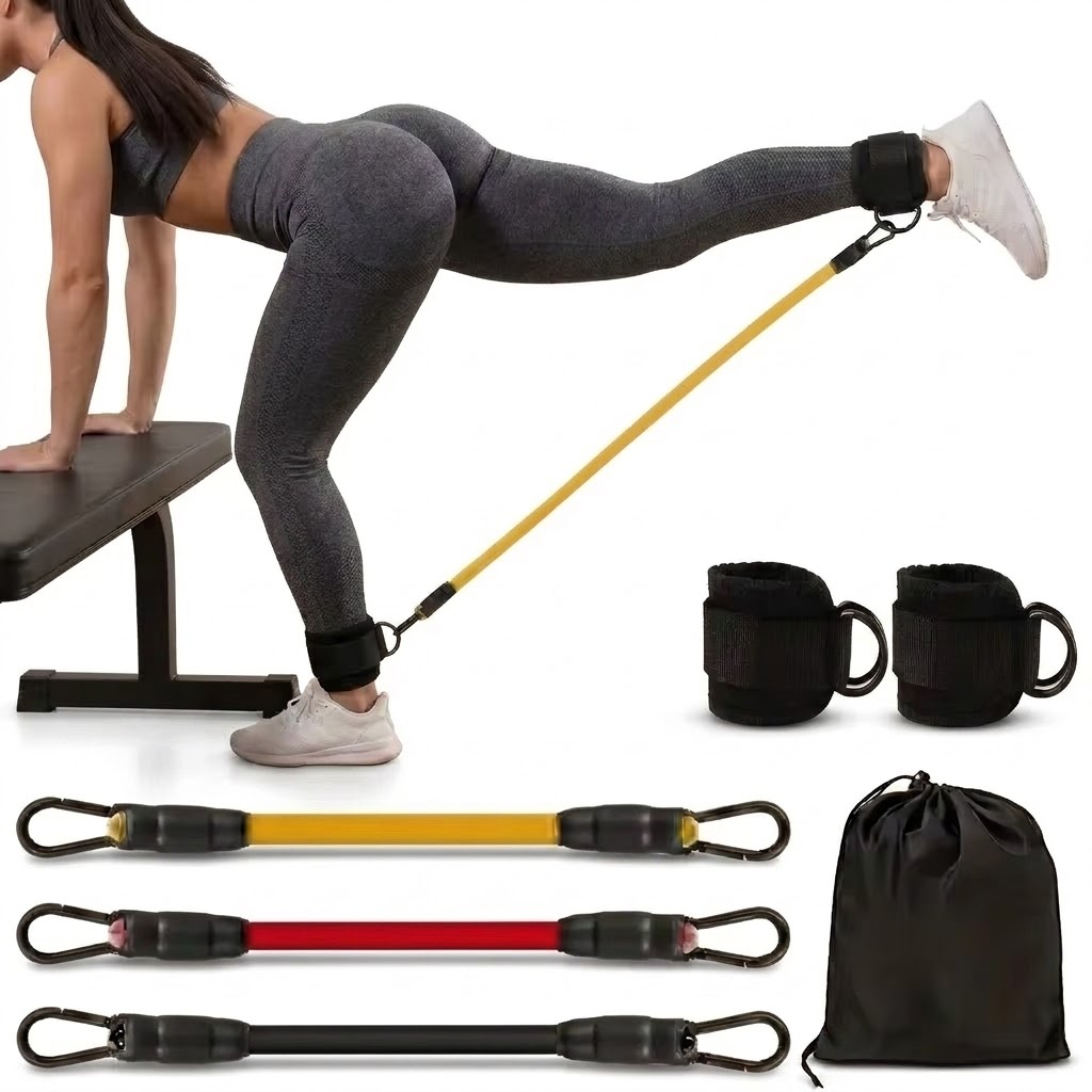 5-teiliges Knöchel-Widerstands – Yoga Fitness Resistance Band Bewertung und Preis